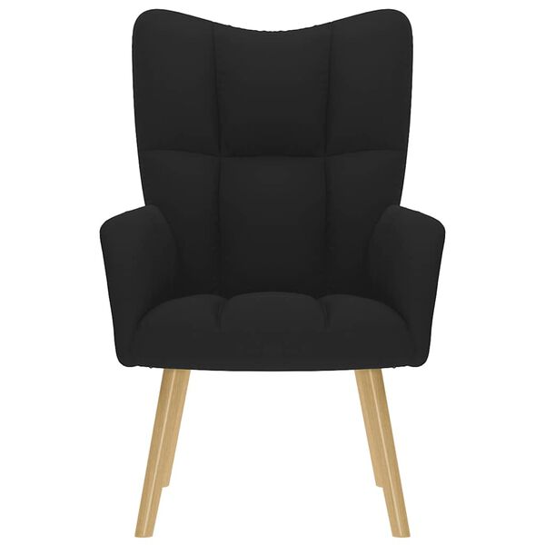 vidaXL Stol za spro&scaron;čanje črno blago