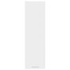 vidaXL Viseča omarica z vrati Bela 30 x 31 x 100 cm Konstruiran les