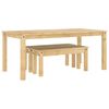 vidaXL 3 kosi jedilnega kompleta PANAMA Masivni les borovega lesa