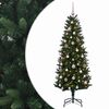 vidaXL Umjetno božično drevo z okrasnimi kroglami 120 cm 150 LED