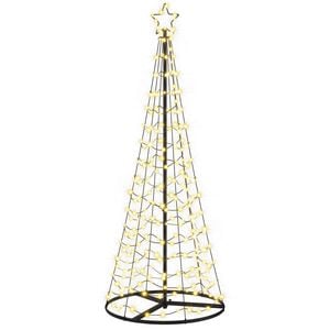 vidaXL Spiralna LED novoletna jelka s podstavkom EKENAS 180 cm 220 LED