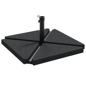 vidaXL 5 kosov osnove za vrtni senčnik Granit in jeklo