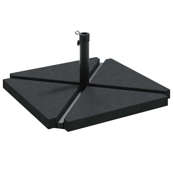 vidaXL 5 kosov osnove za vrtni senčnik Granit in jeklo