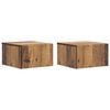 vidaXL Stenski nočni omarici 2 kos Star les 33 x 34,5 x 20 cm