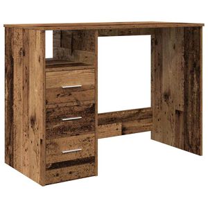 vidaXL Pisalna miza iz starega lesa 102x50x76 cm Izoblikovan les
