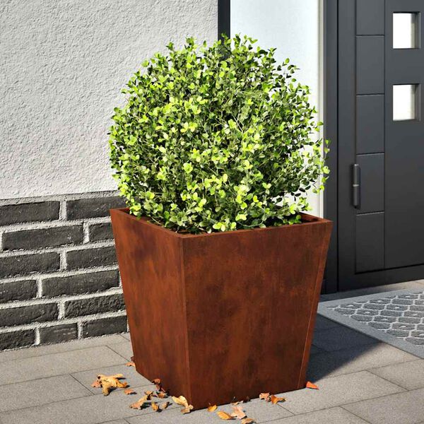 vidaXL Garden Planters 2 kosa 40x40x40 cm Weathering Steel