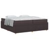 vidaXL Konstrukcija postelje Temno rjava 200 x 200 cm blago
