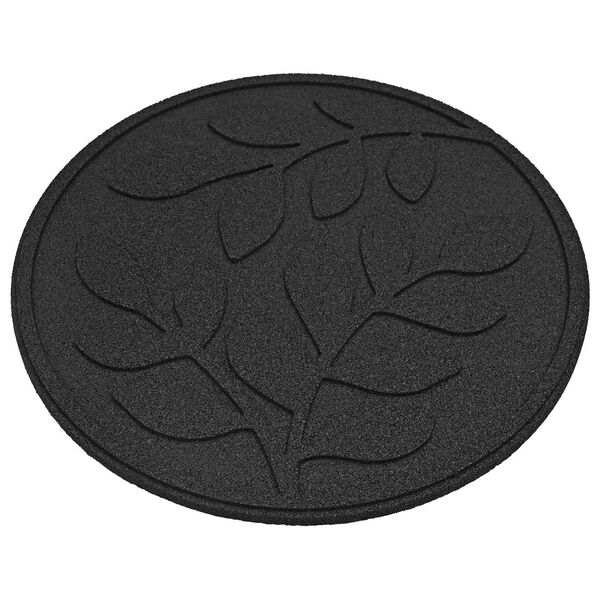 vidaXL Korak kamen 6 pcs Črna &Oslash; 44 x 2 cm Guma