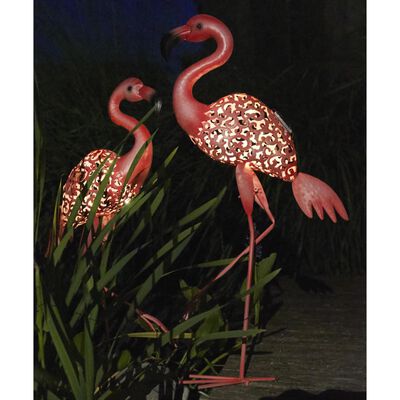 Luxform Solarna LED deco vrtna luč Flamingo roza barve 30111