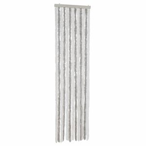 vidaXL Zavesa proti mrčesu svetlo siva in bela 56x185 cm &scaron;enilja