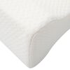 vidaXL Knee Pillow Bela Spominska pena in poliester 26 x 21,5 x 15 cm