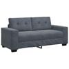 vidaXL Dvosed temno siv 180x77x82 cm žamet