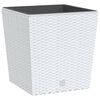 vidaXL Korito z odstranljivo notranjostjo belo 21 / 32 L PP ratan