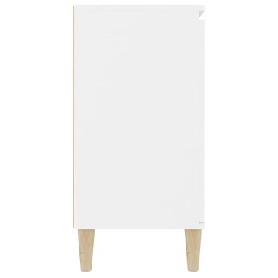 vidaXL Komoda bela 103,5x35x70 cm iverna plošča