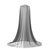 vidaXL Komarica za posteljo 156 mesh Črna ⌀56 x 220 cm Poliester
