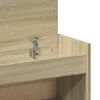 vidaXL Omarica za čevlje sonoma hrast 100,5x28x100 cm inženirski les
