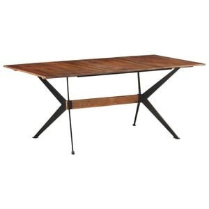 vidaXL Jedilna miza 180x90x76 cm trden mangov les