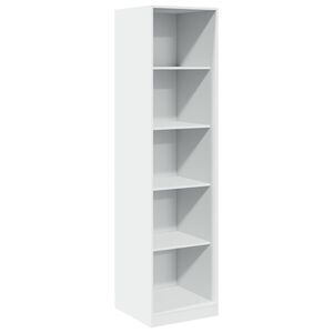 vidaXL Garderobna omara bela 50x50x200 cm iverna plo&scaron;ča