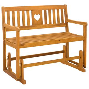 vidaXL Vrtna zibelka Naravna 110 x 59 x 97 cm Masiven les akacije