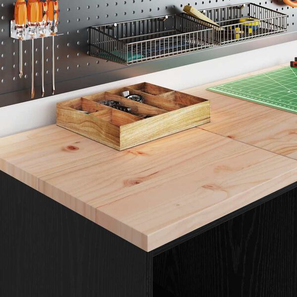 vidaXL Garažna omara za shranjevanje črna 40x51x85 cm trdna borovina