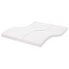 vidaXL Vzmetnica iz pene bela 160x220 cm 7-conska trdota 20 ILD