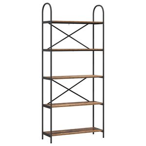 vidaXL Knjižna polica Star les 80 x 30 x 183 cm Konstruiran les