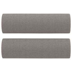 vidaXL Okrasna blazina 2 kosa taupe &Oslash;15x50 cm blago