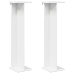 vidaXL Stojalo za rastline Bela 25 x 25,5 x 100,5 cm