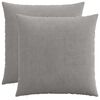 vidaXL Prevleka za blazino 2 pcs HEERLEN Svetlo siva 65 x 65 cm