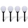 vidaXL Zunanje svetilke za osvetlitev poti 4 kosi LED 15 cm s konico