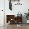 vidaXL Omarica za čevlje rjav hrast 102x36x60 cm inženirski les