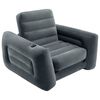 Intex Raztegljiv stol 117x224x66 cm temno siv