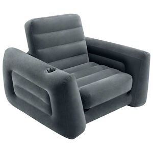 Intex Raztegljiv stol 117x224x66 cm temno siv