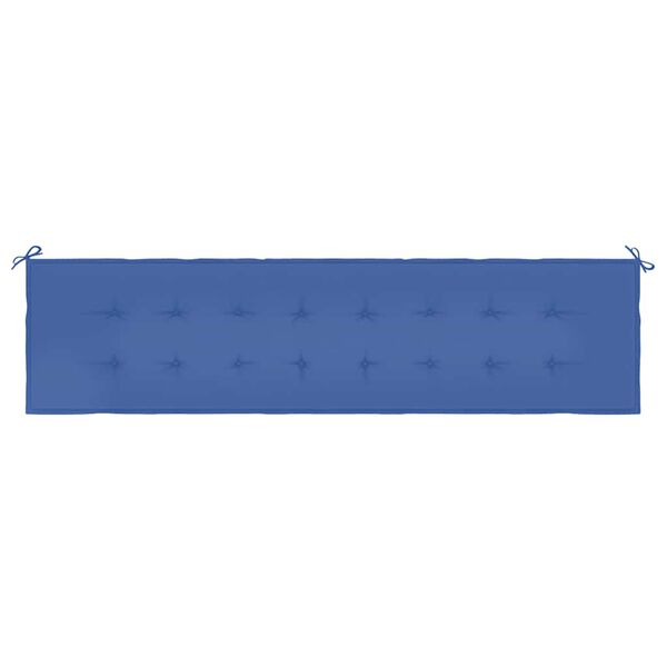 vidaXL Blazina za vrtno klop modra 200x50x4 cm oxford tkanina