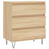 vidaXL Komoda sonoma hrast 60x35x70 cm inženirski les