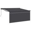 vidaXL Retraktilna tenda Antracit 350 x 250 cm Poliester in aluminij