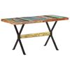 vidaXL Jedilna miza 140x70x76 cm trden predelan les