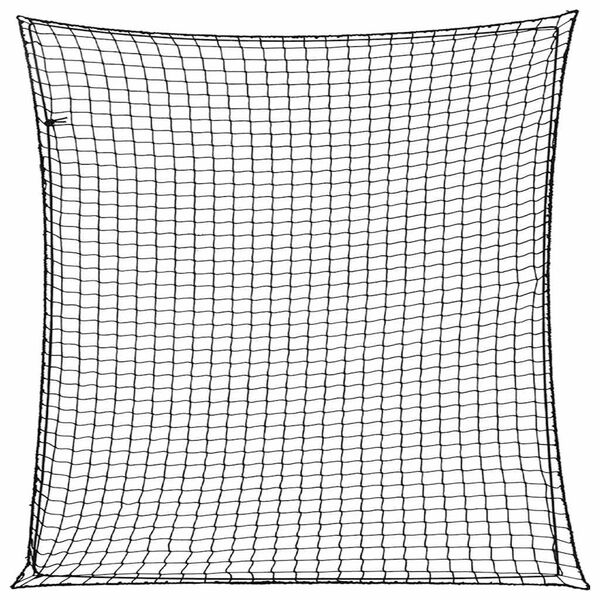 vidaXL Mreža za prikolico z elastično vrvjo črna 3x3 m PP