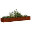 vidaXL Planter Rusty 360x80x40 cm Vremensko odporno jeklo