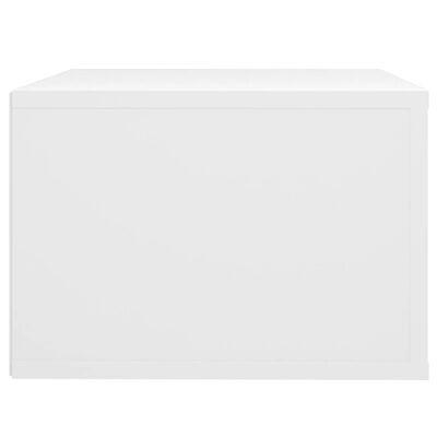 vidaXL Stenska nočna omarica bela 50x36x25 cm
