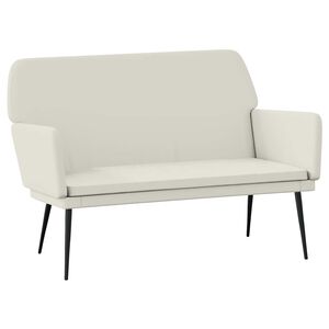 vidaXL Klop krem 108x79x79 cm žamet