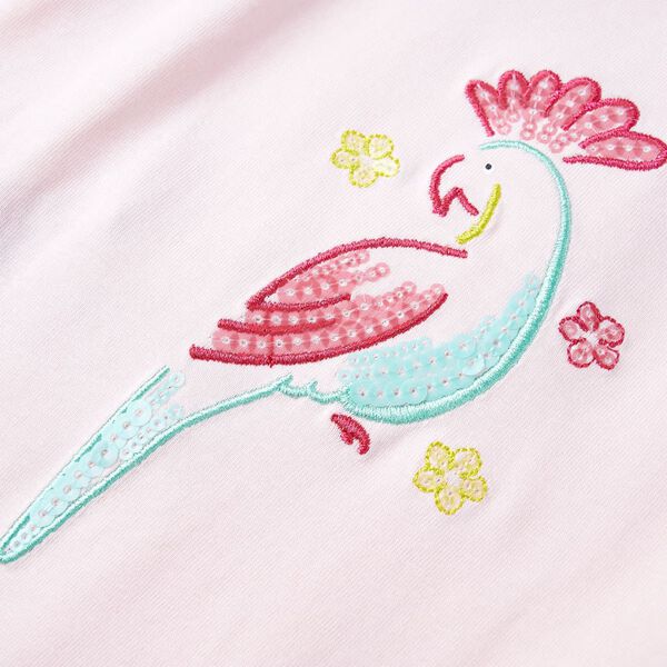 Otro&scaron;ka majica z naramnicami nežno roza 92