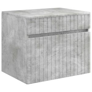 vidaXL Omejen kabineta za kopalnico Betonsko siva 59 x 44,5 x 50 cm