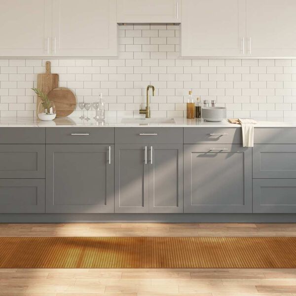 vidaXL Preproga pravokotna rjava 60x400 cm bambus