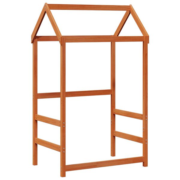 vidaXL Sklad dnevne postelje 2 pcs Voskast rjav Masivno borovo les