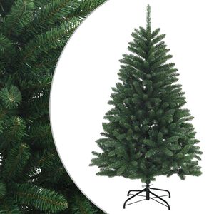 vidaXL Umetno Zložljivo Božično Drevo 150 cm PVC Srednje zelena