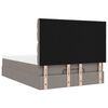vidaXL Otomanska postelja z vzmetnico taupe 140x200 cm blago