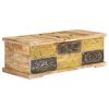 vidaXL Klubska mizica 100x50x35 cm trden mangov les