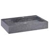 vidaXL Umivalnik črn 58x39x10 cm marmor