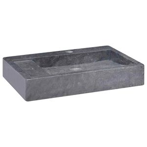 vidaXL Umivalnik črn 58x39x10 cm marmor